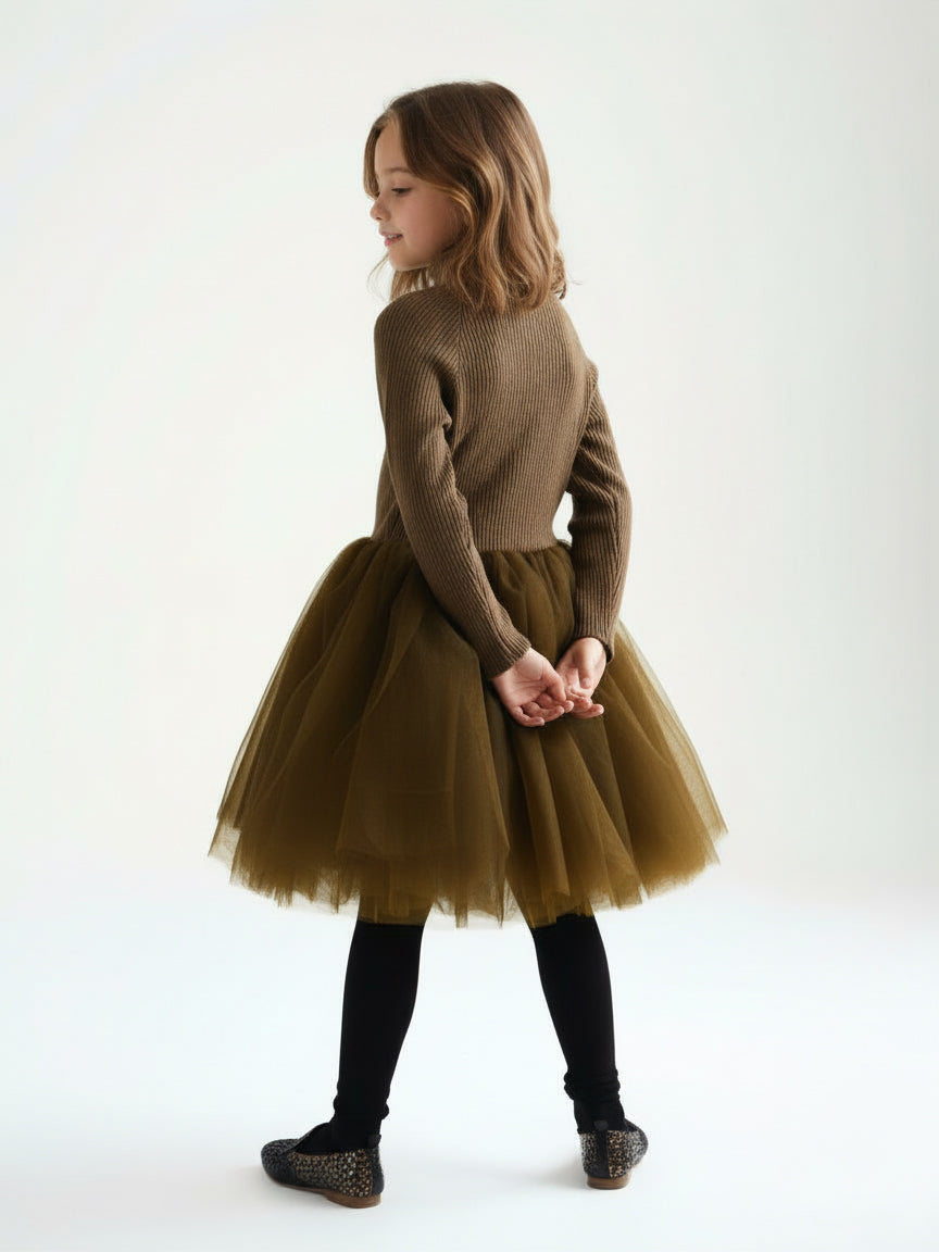 Aria Chocolate Tutu Dress