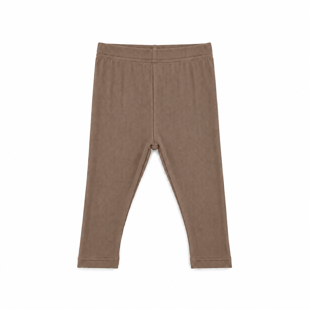 Iva Coffee Ribbed Leggings