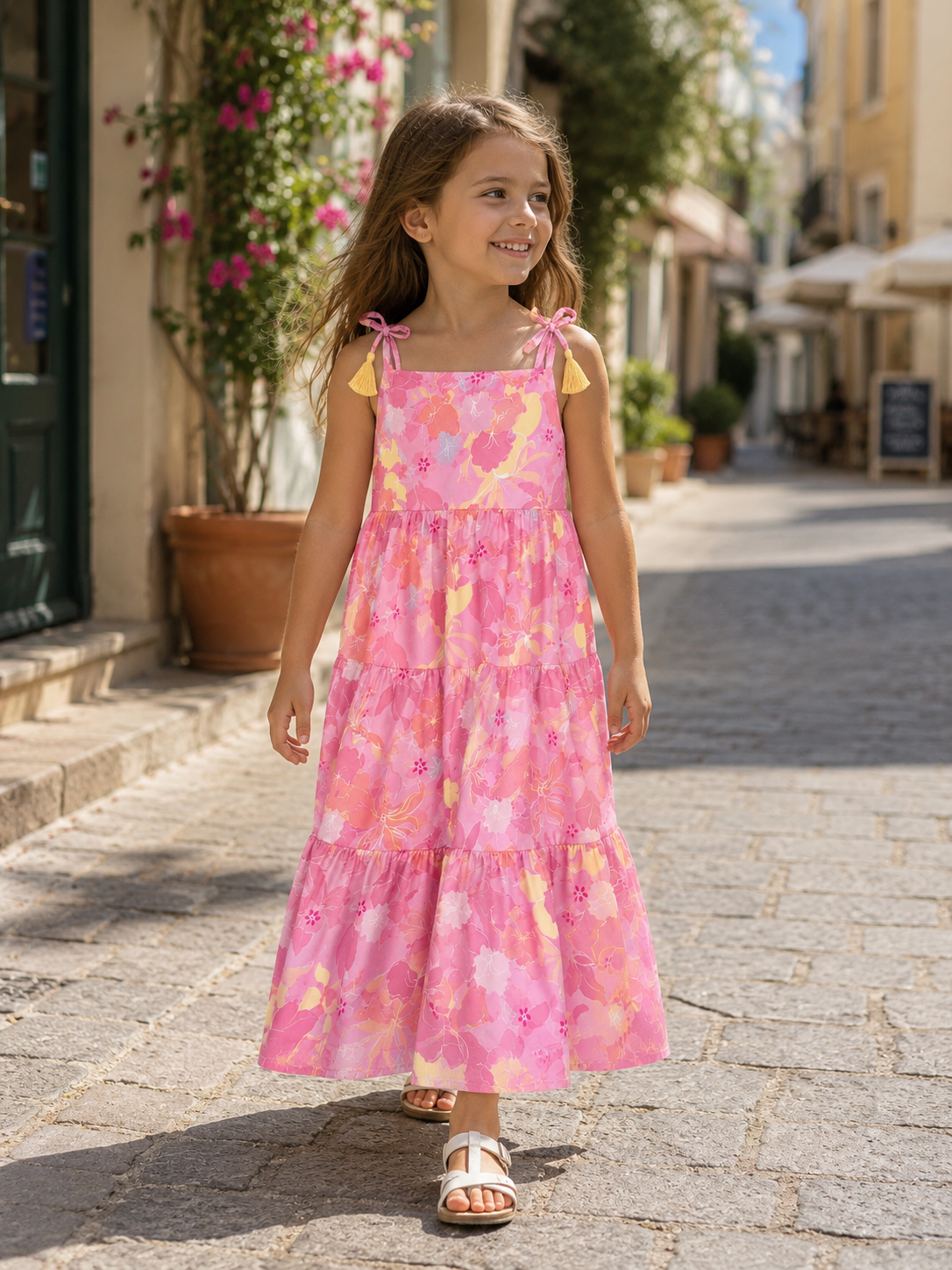 Effie Pink Flowers Dress