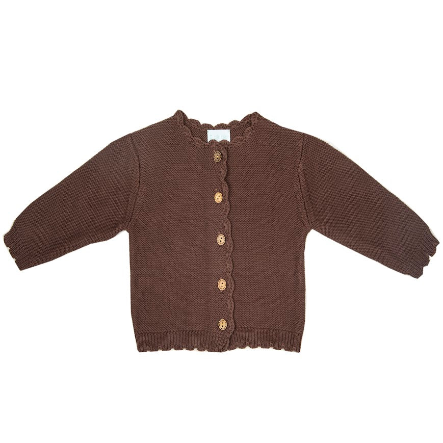 Ava Coffee Cardigan