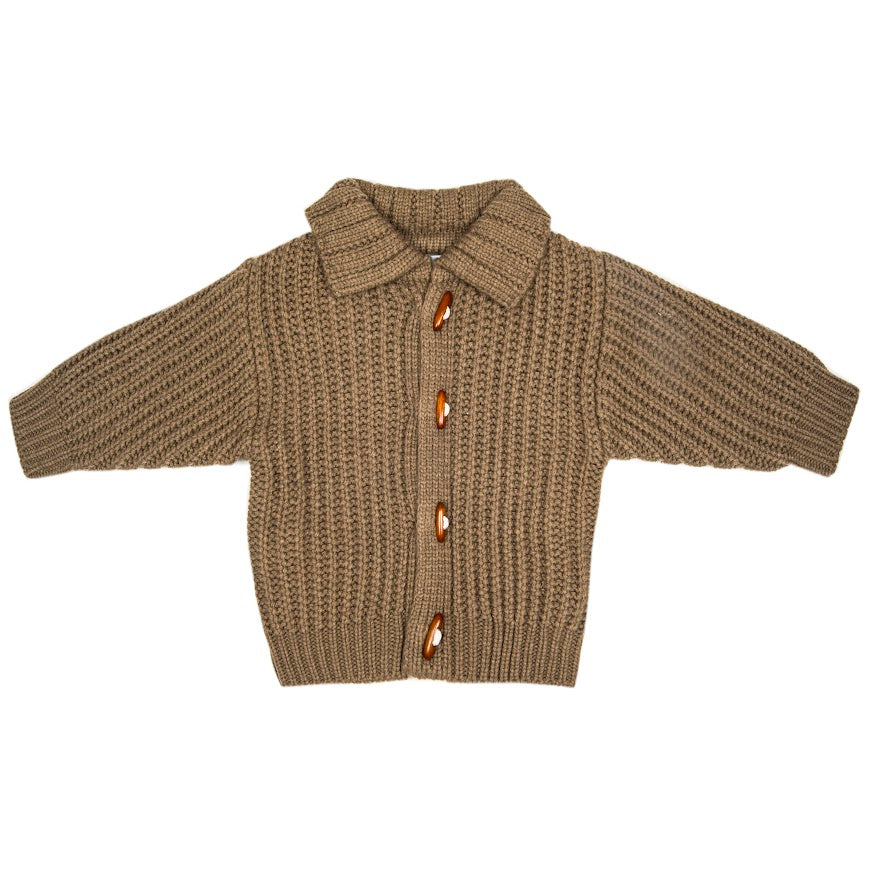 Arthur Chocolate Cardigan