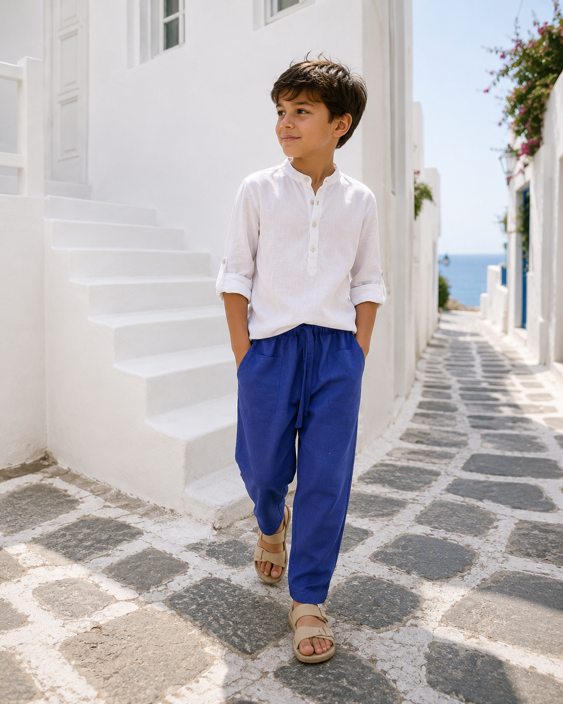 Giel Nautical Blue Pants