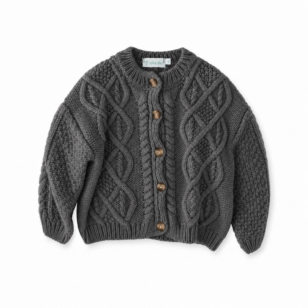 Christian Grey Knit Cardigan