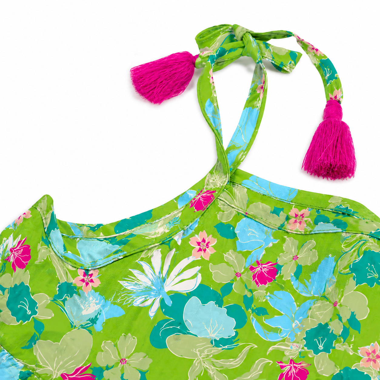 Effie Green Flowers Dress