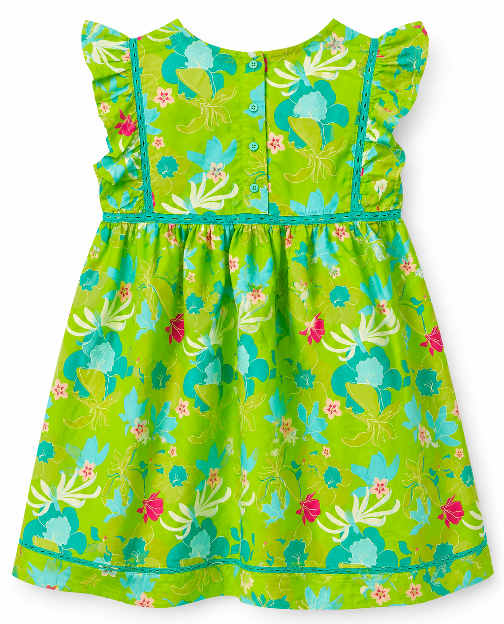 Ellie Green Flowers Dress