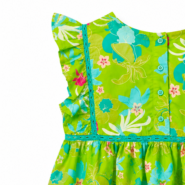 Ellie Green Flowers Dress