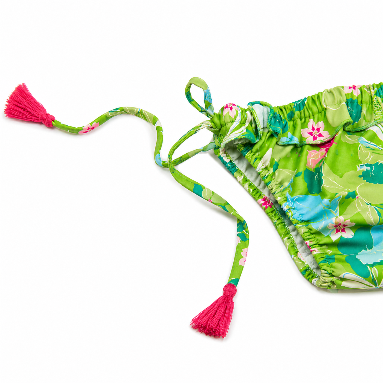 Lilian Green Flowers Swimwear