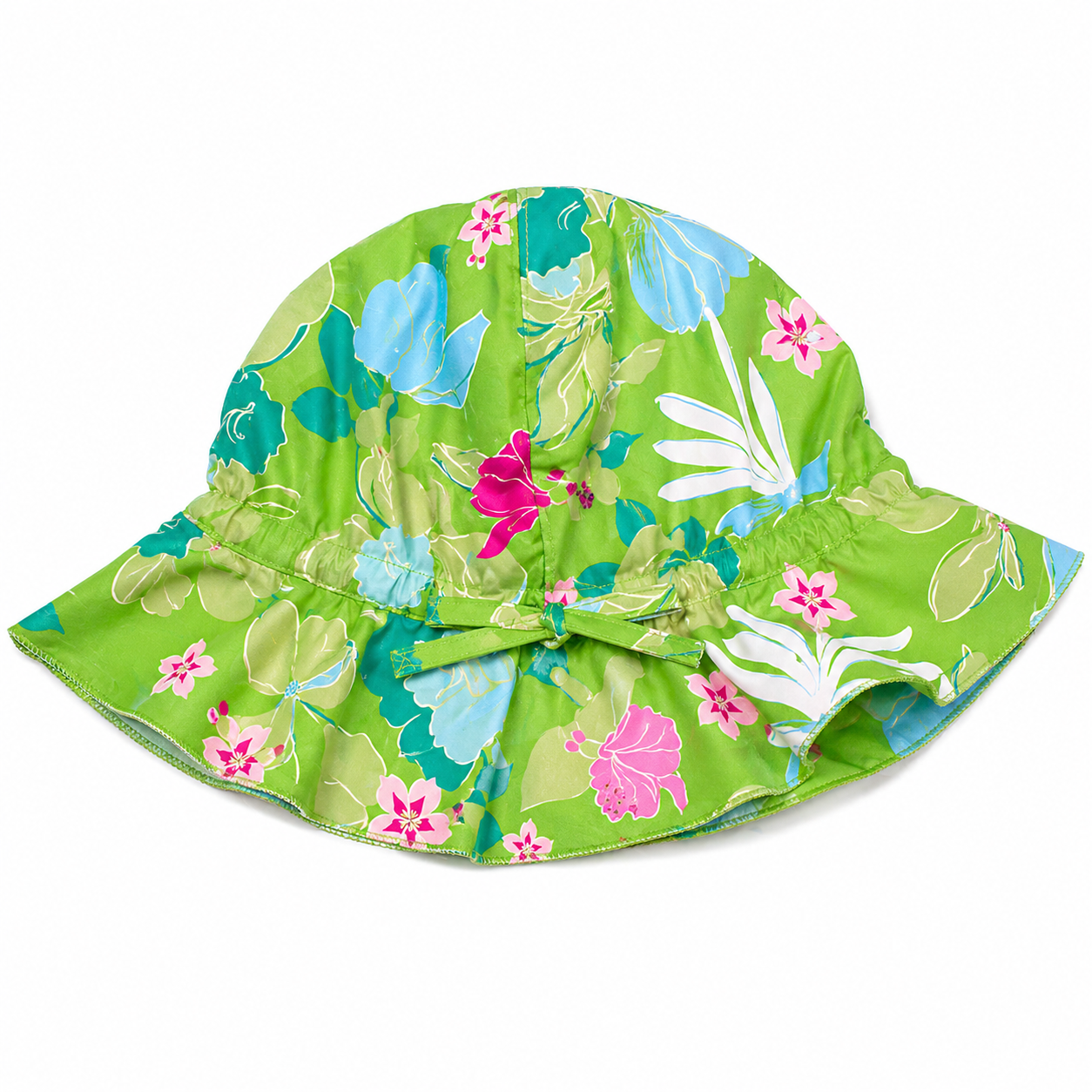 Kallista Green Flowers Hat