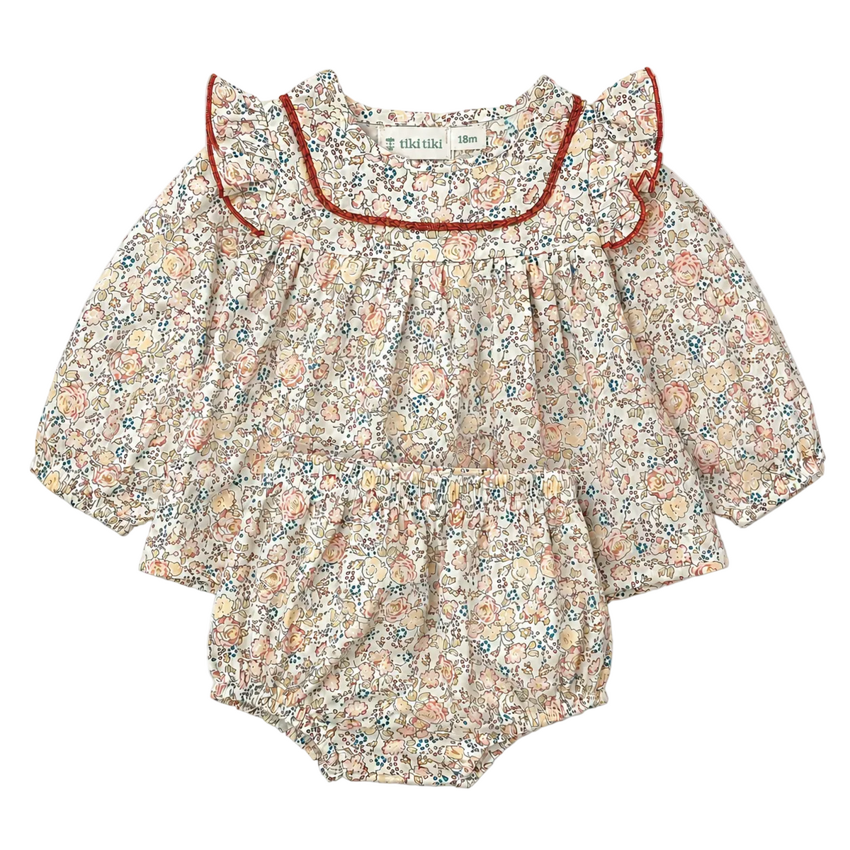 Kate Ivory Floral Romper Set