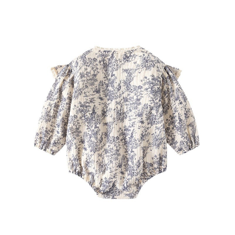 Amelia Dusty Blue Romper