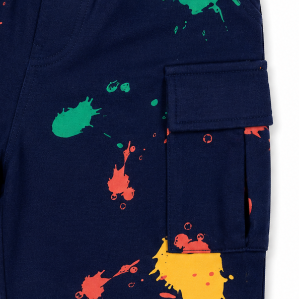Zak Navy Colourful Shorts
