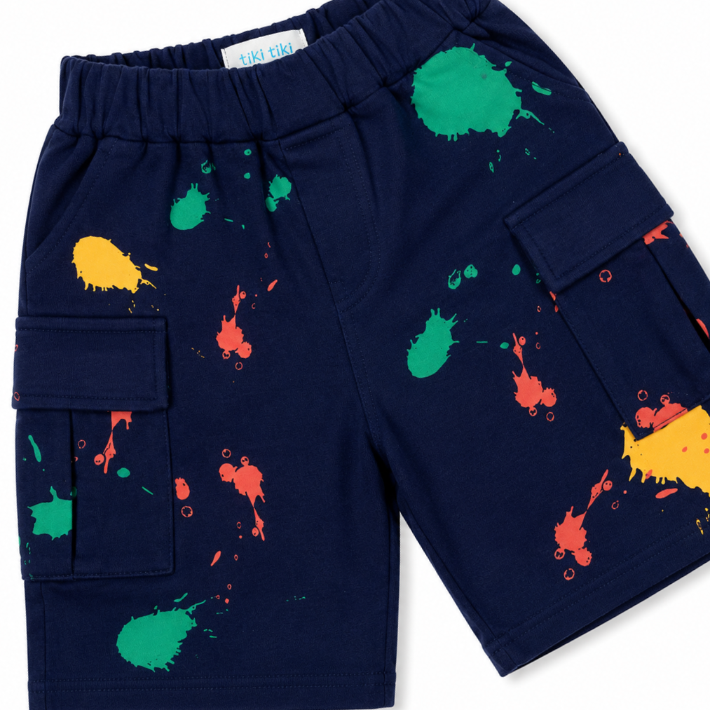Zak Navy Colourful Shorts