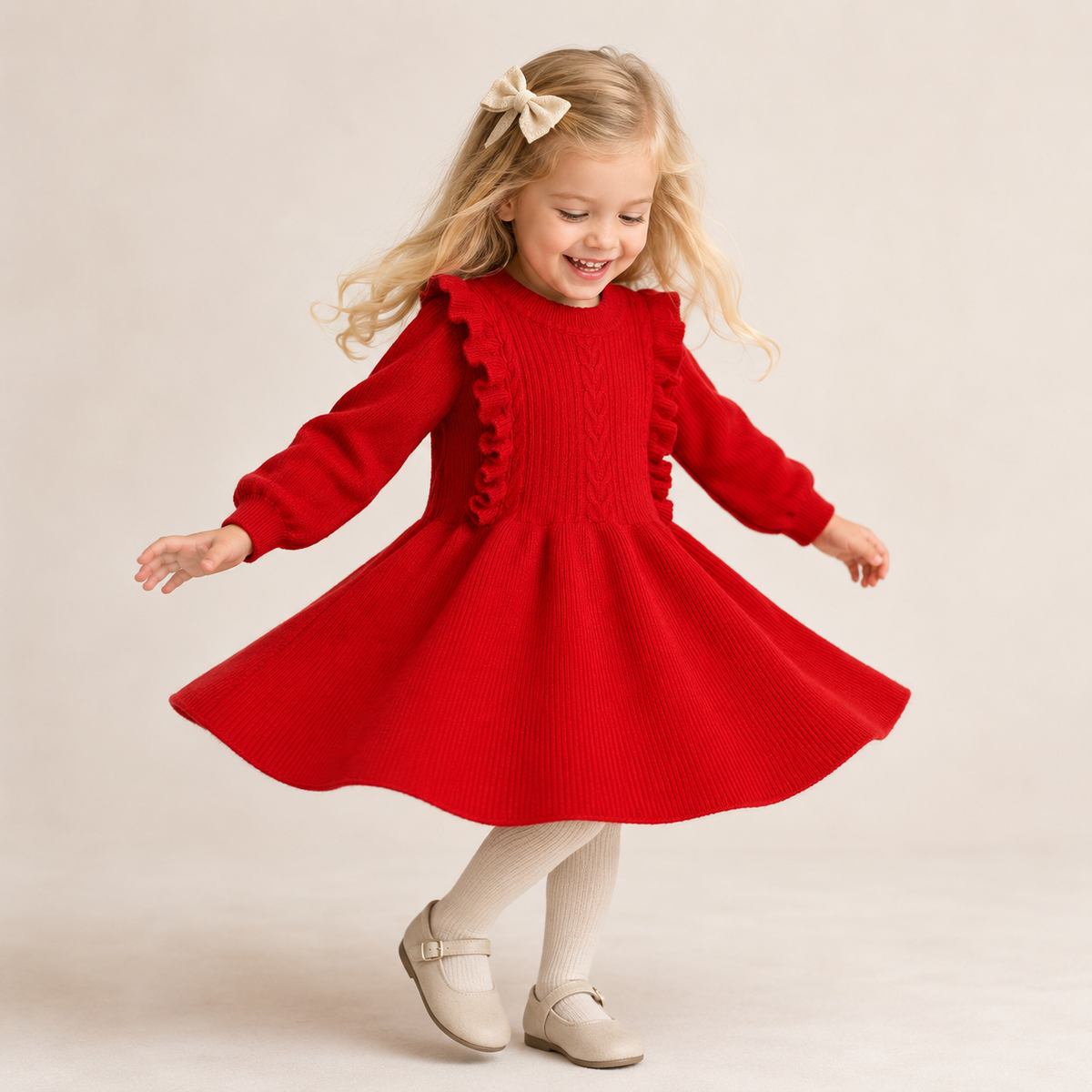Romy Red Knit Dress