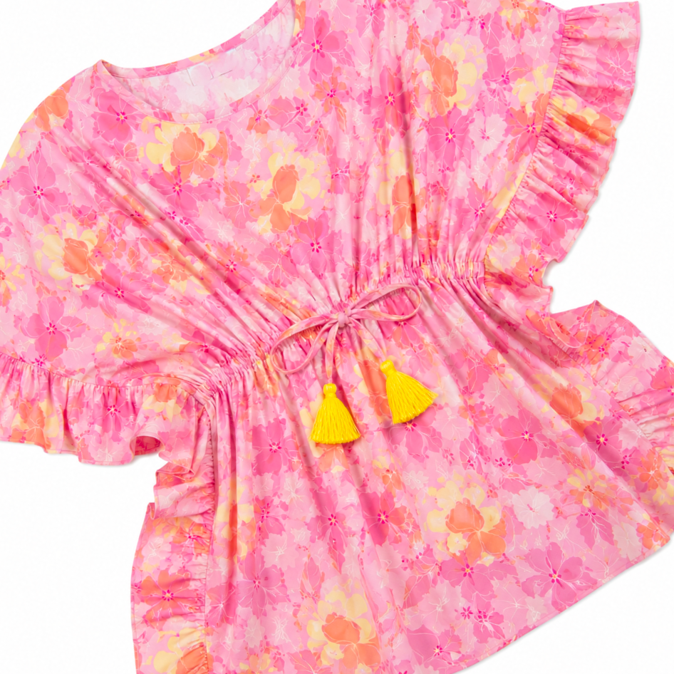 Adelina Pink Flowers Tunic