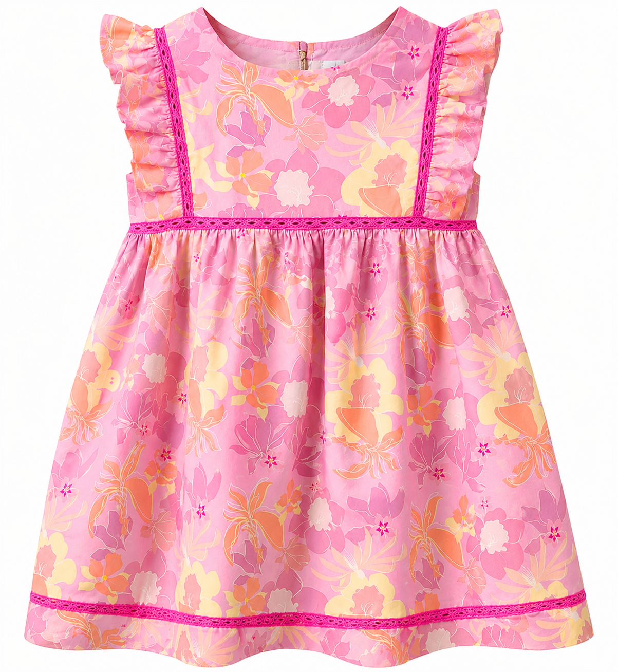 Ellie Pink Flowers Dress