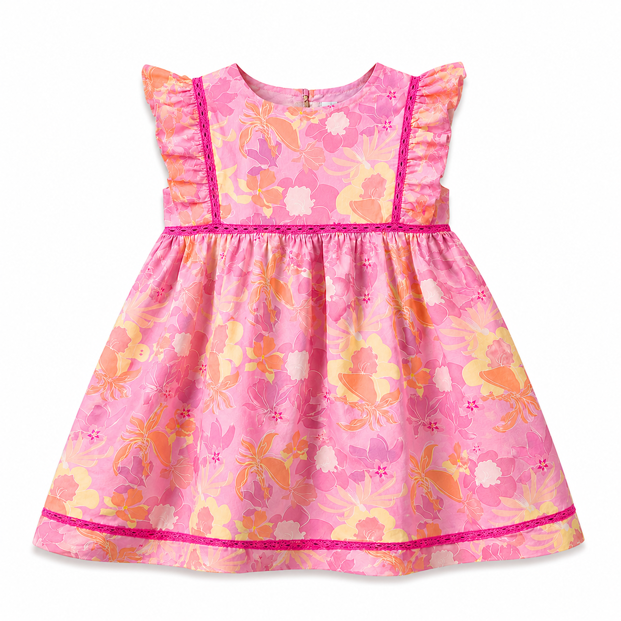 Ellie Pink Flowers Dress