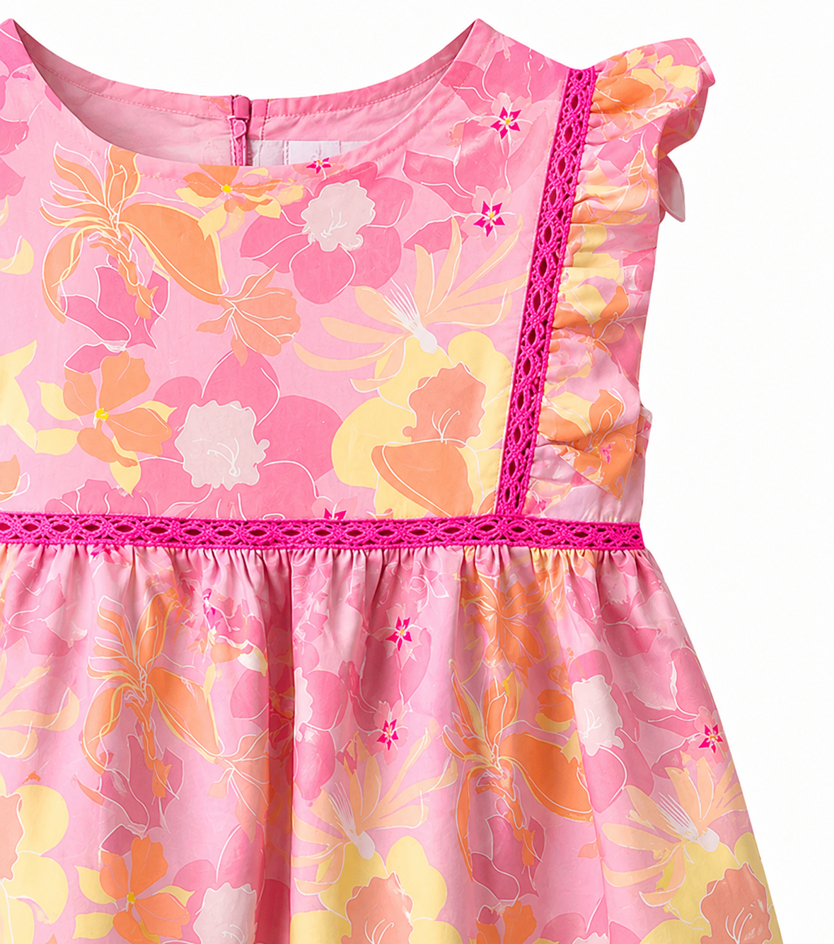 Ellie Pink Flowers Dress