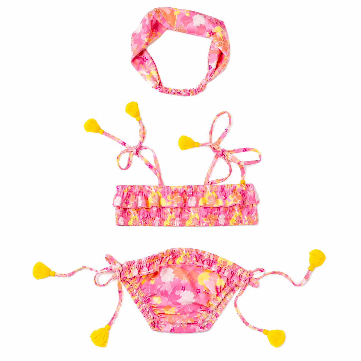 Lilian Pink Flowers Swimwear