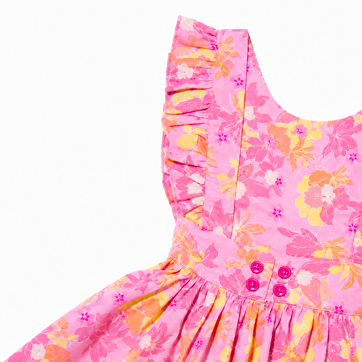 Mia Pink Flowers Dress