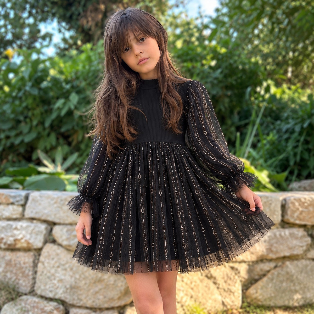 Sylvia Black Tulle Dress