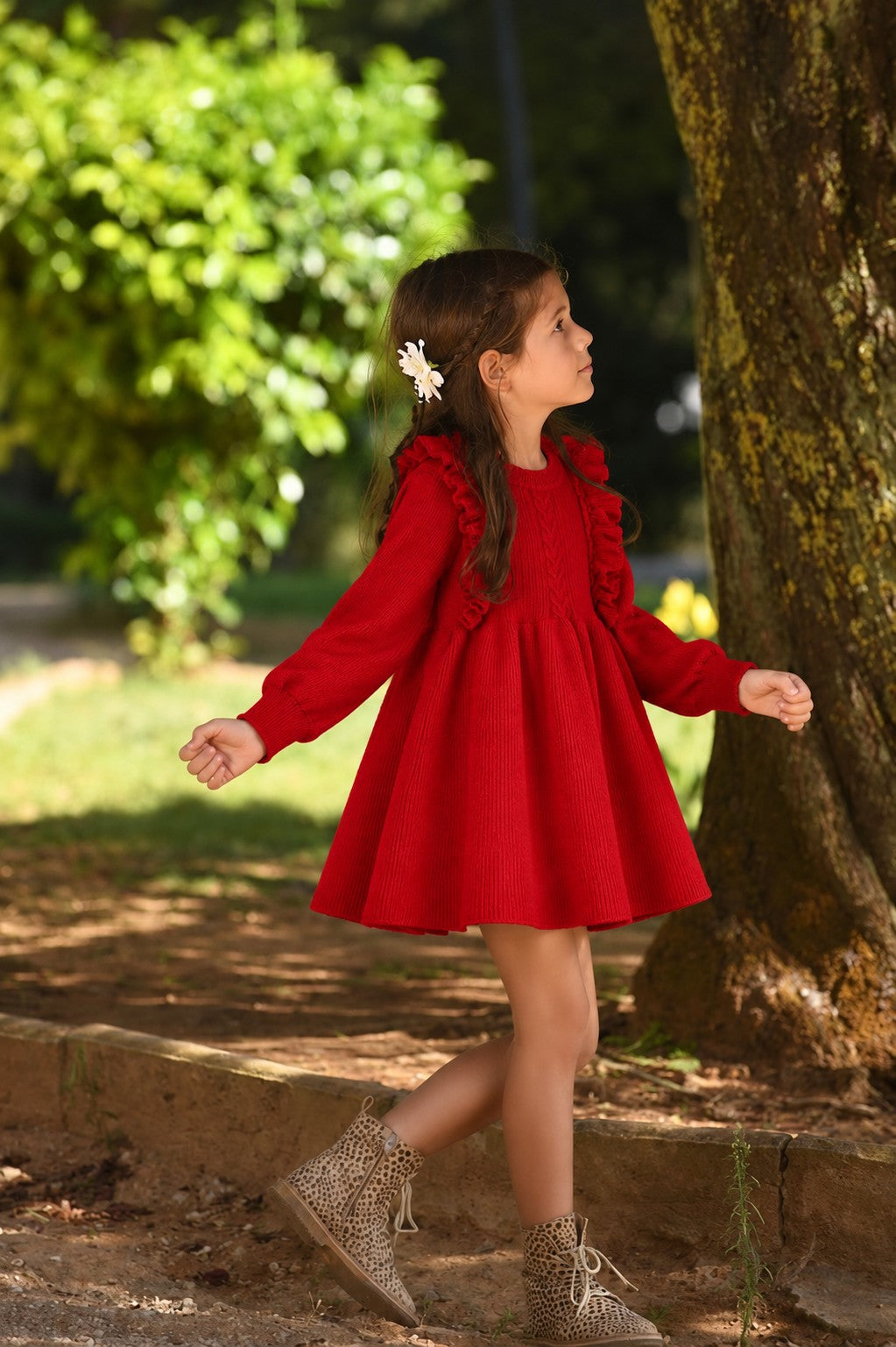 Romy Red Knit Dress