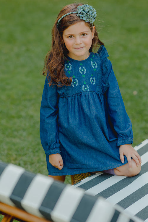 Sarah Dress Jean Hearts