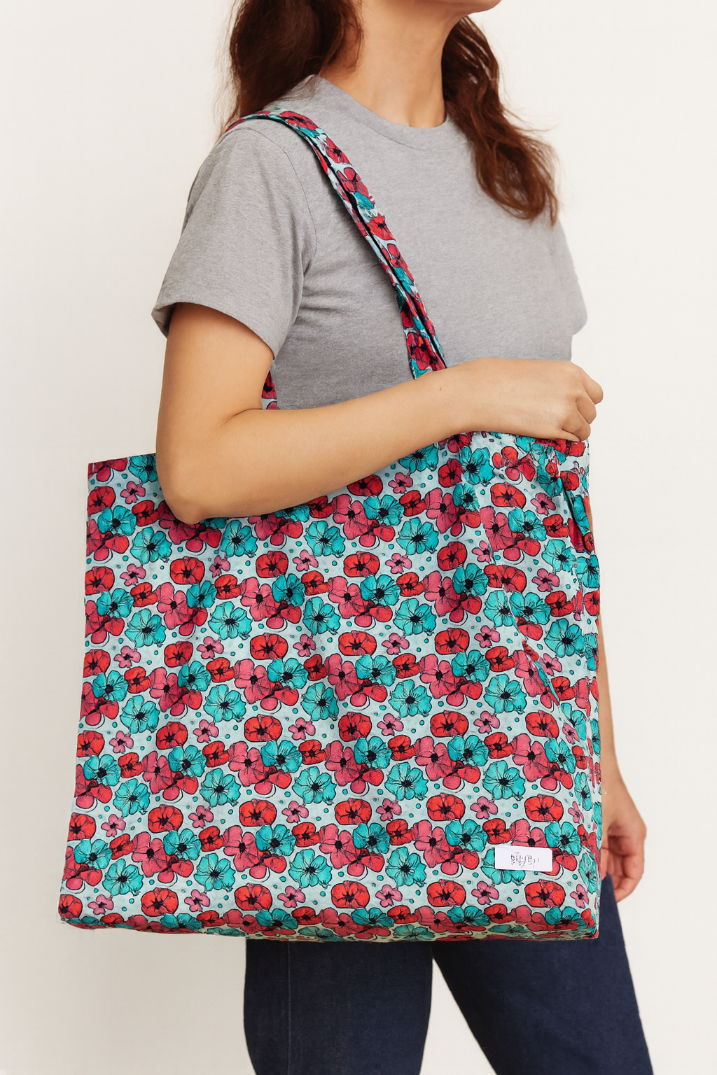 Tote Bag Flowers Tropical