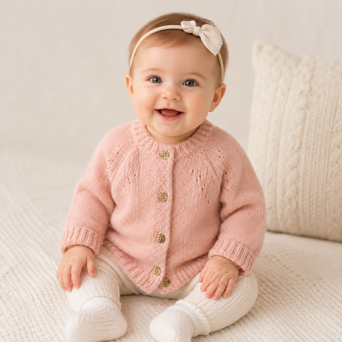 Ava Dusty Blush Cardigan