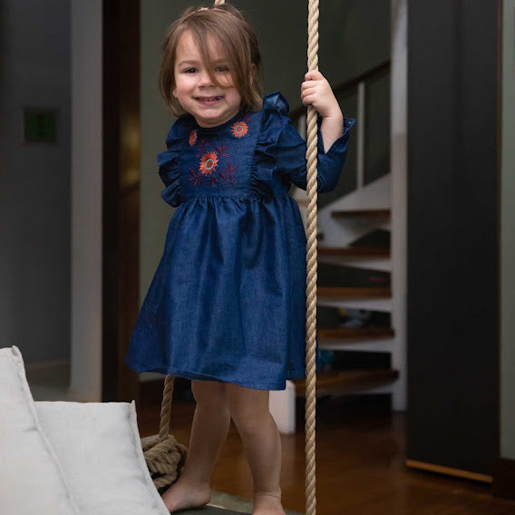 Sarah Dress Dark Blue