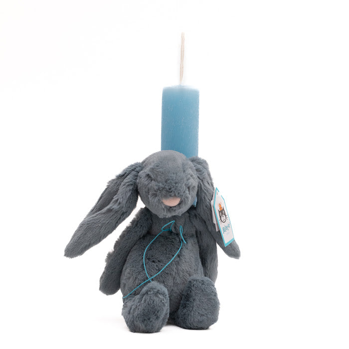 Candle Dusky Blue Bunny