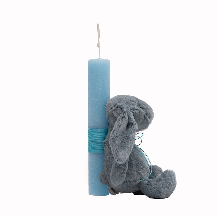 Candle Dusky Blue Bunny