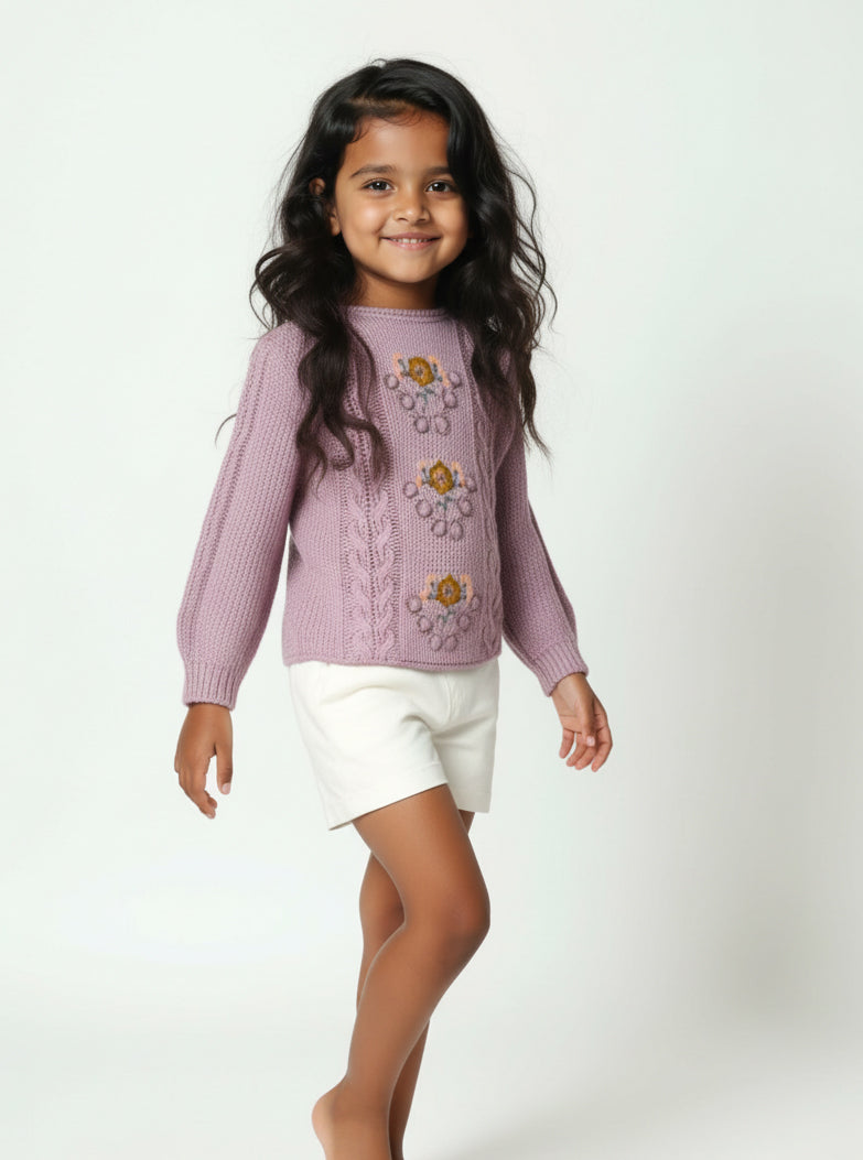 Sarah Purple Sweater