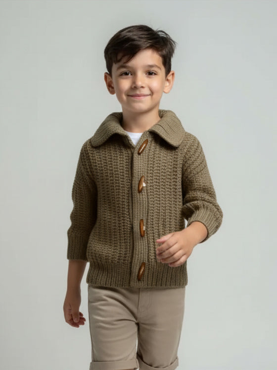 Arthur Chocolate Cardigan