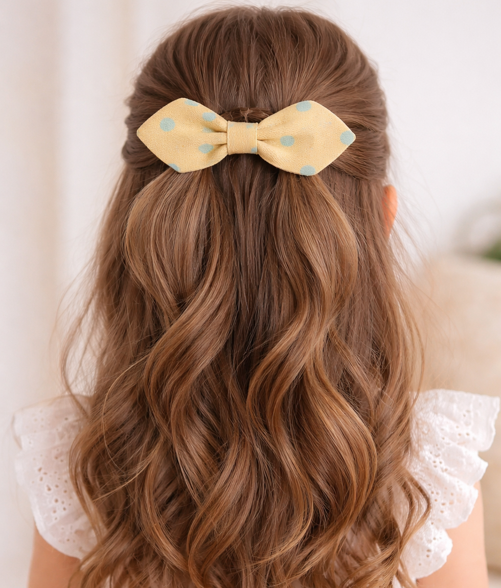 Sunshine Polka Dot Bow