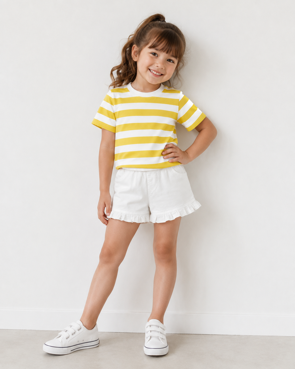 Sun Yellow Stripes T-Shirts