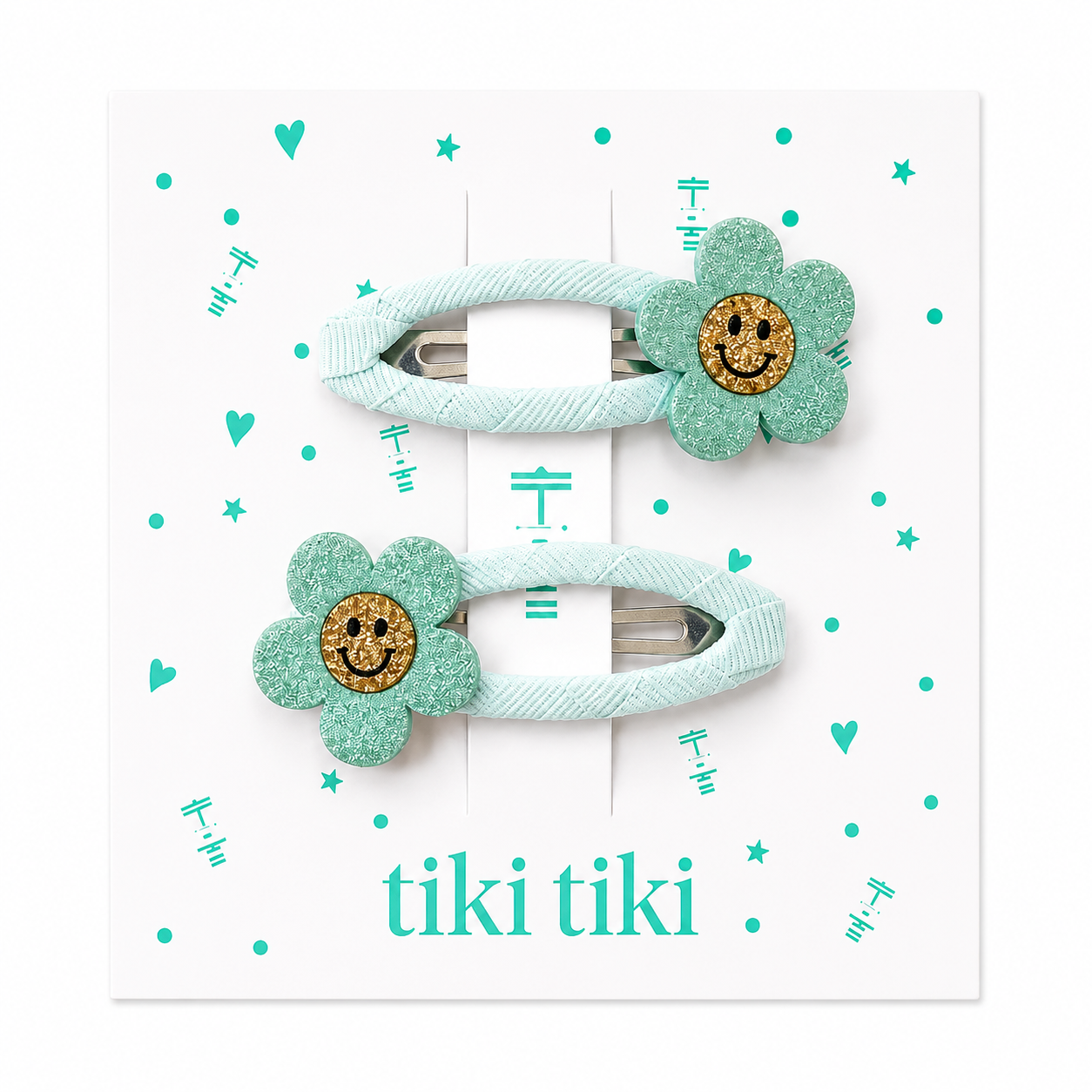 Mint Blossom Clips