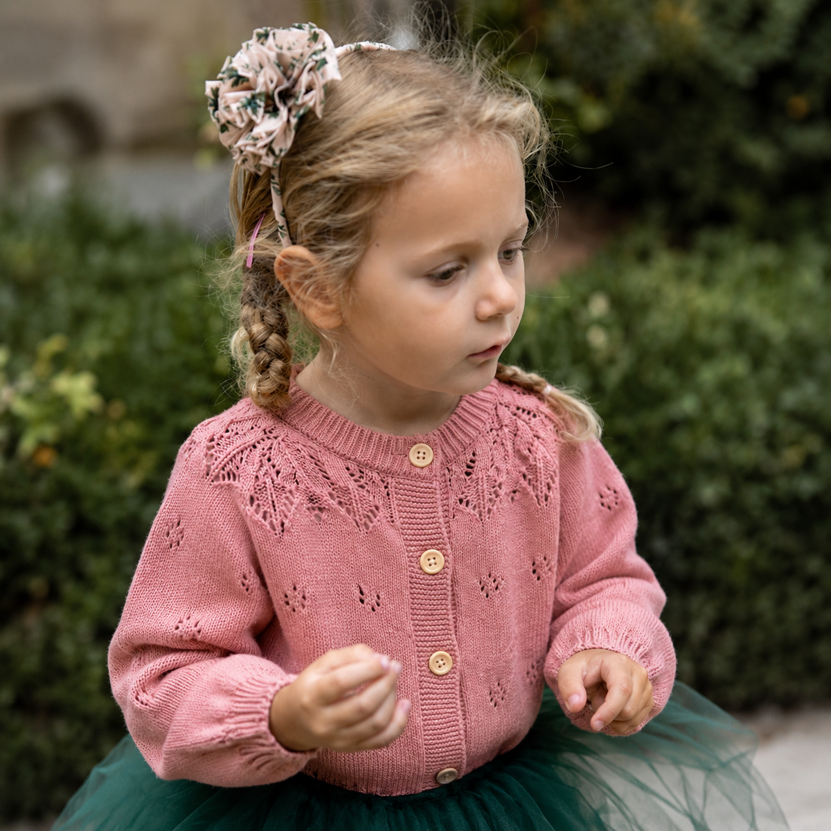 Ava Rosewood Knit Cardigan