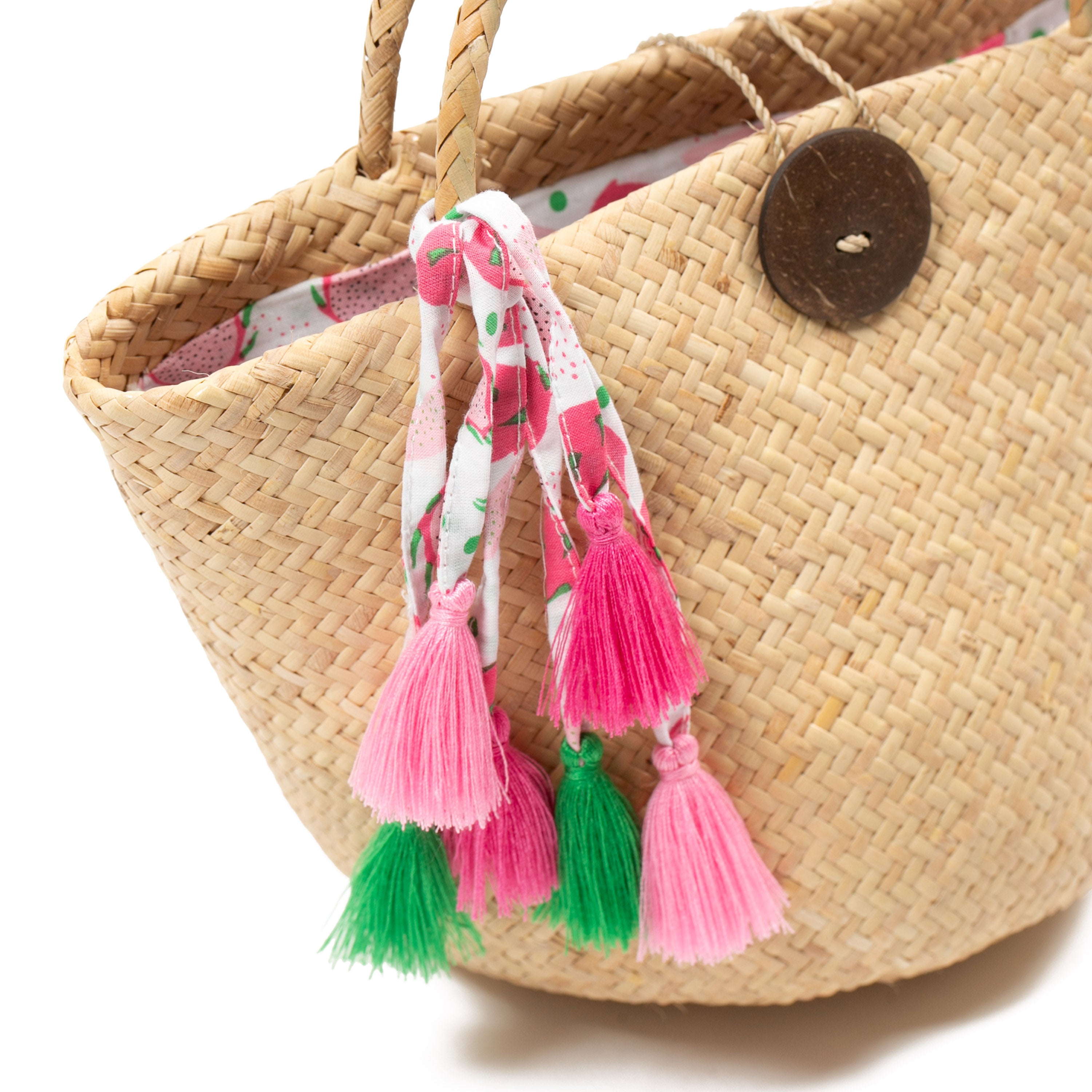 Raffia Bag Dragon Fruit