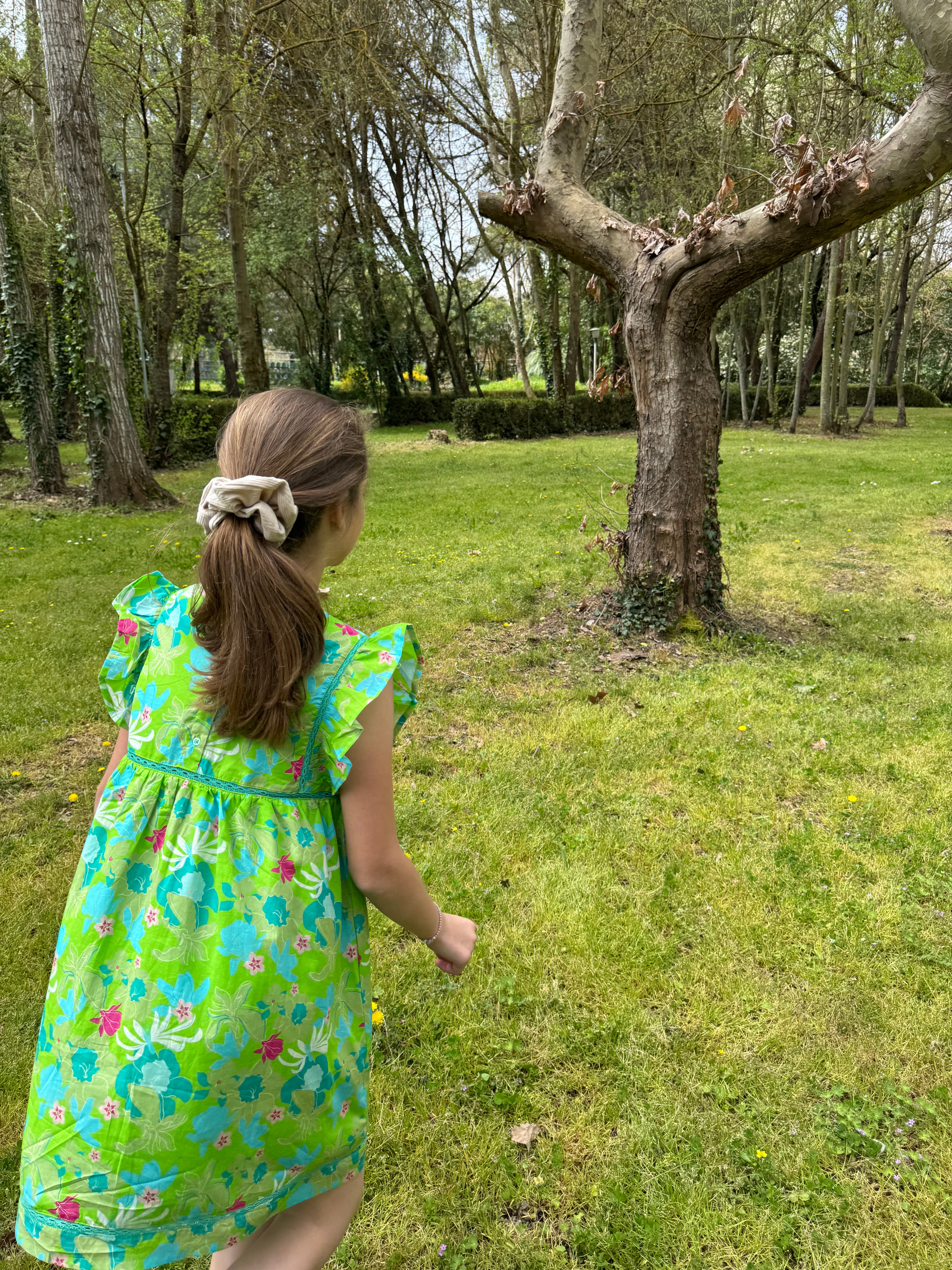 Ellie Green Flowers Dress