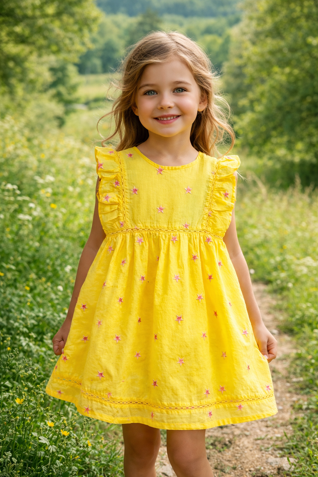 Ellie Stars Yellow Dress