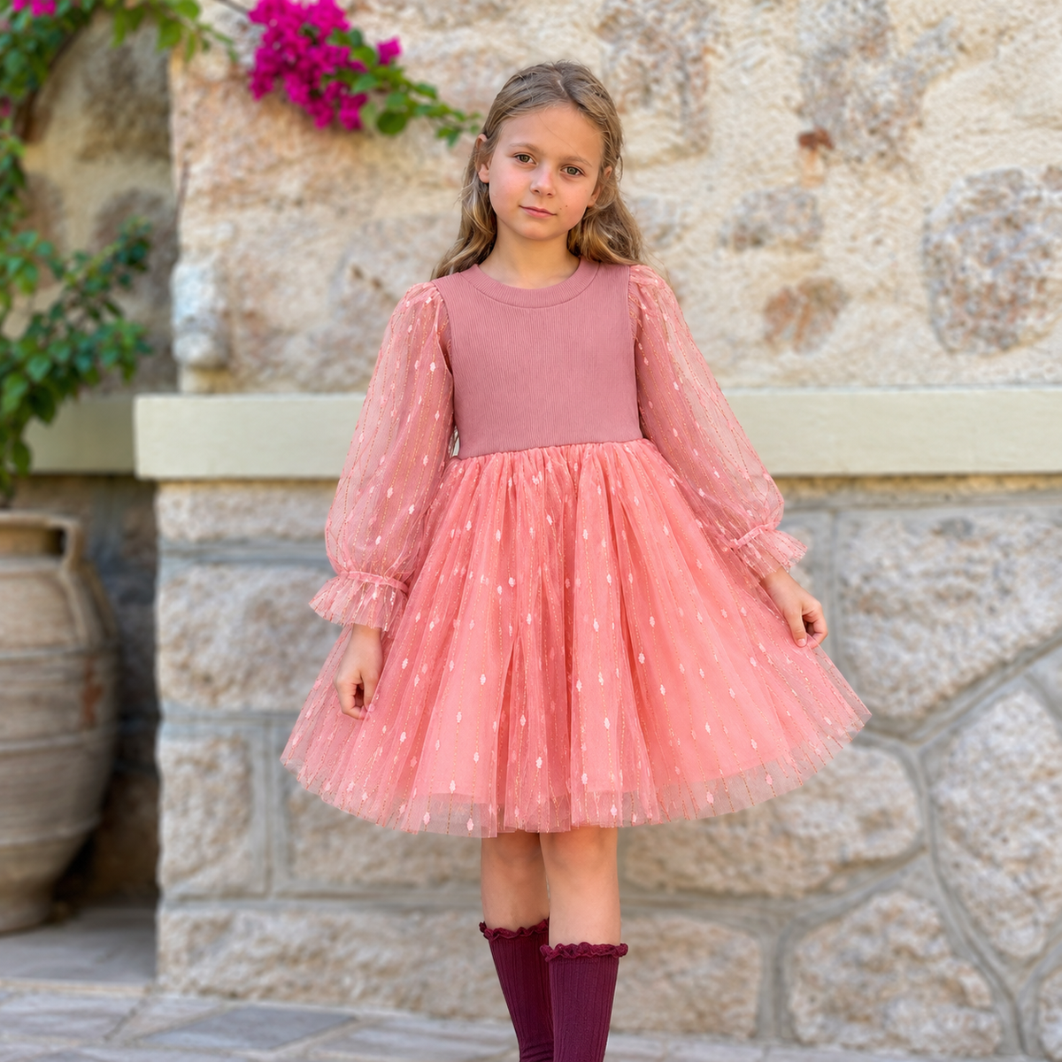Sylvia Blush Tulle Dress