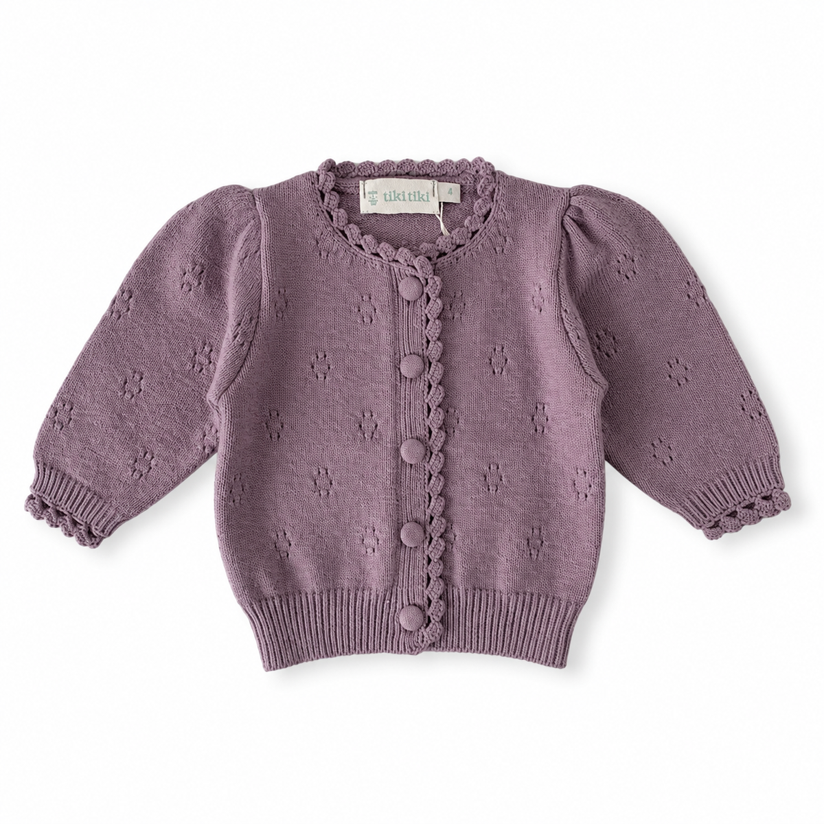 Ava Lavender Cardigan
