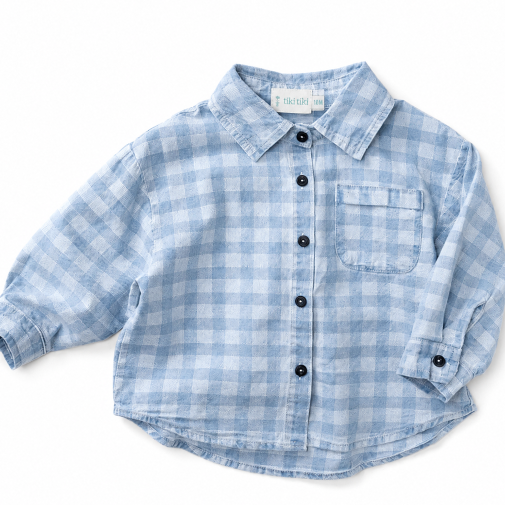 Nico Sky Gingham Shirt