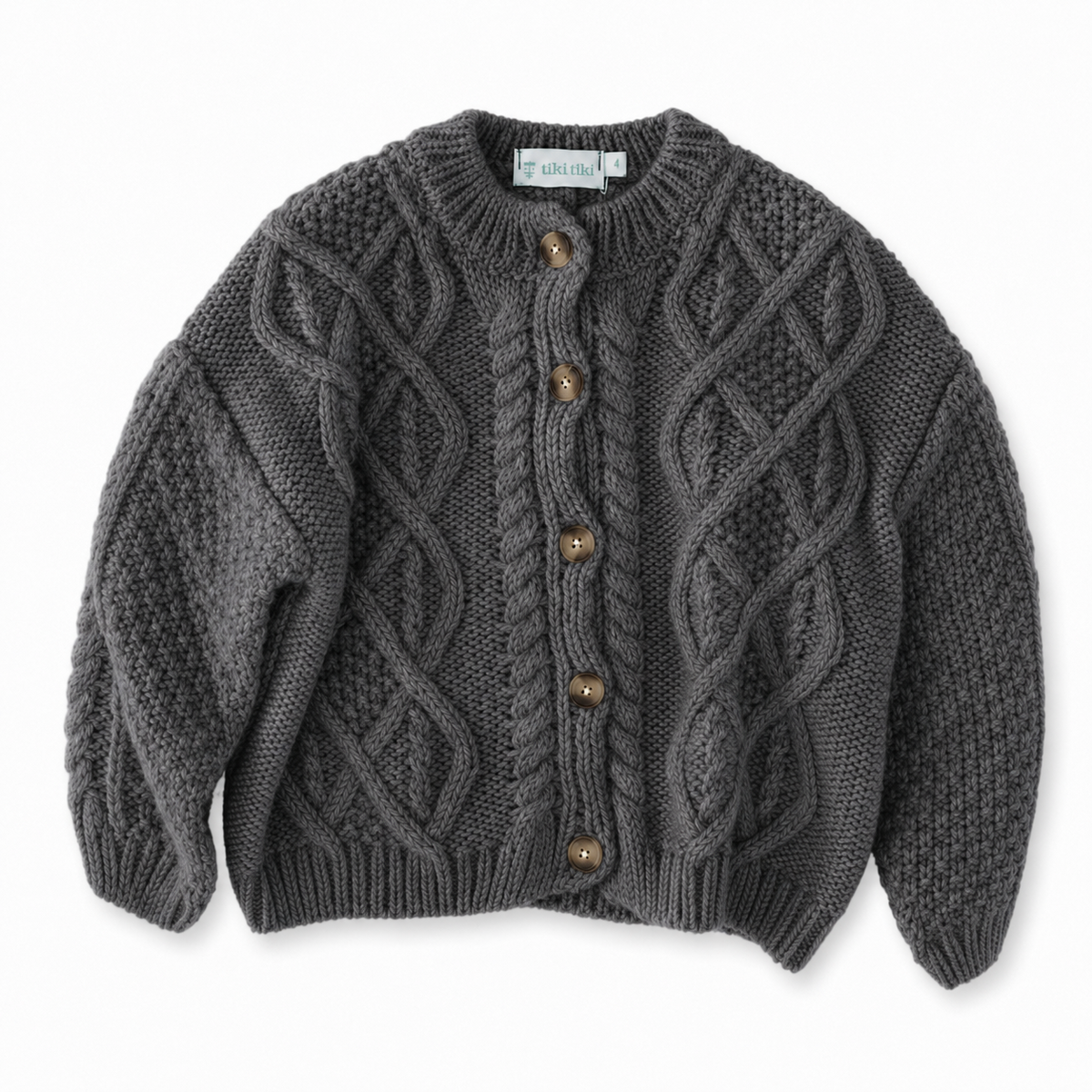 Christian Grey Knit Cardigan