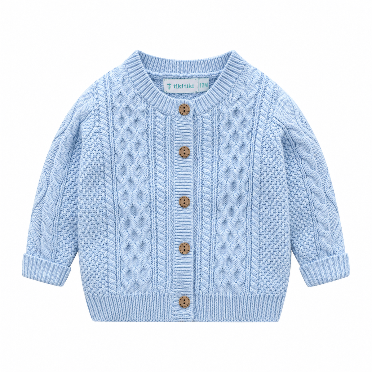 Christian Baby Blue Knit Cardigan