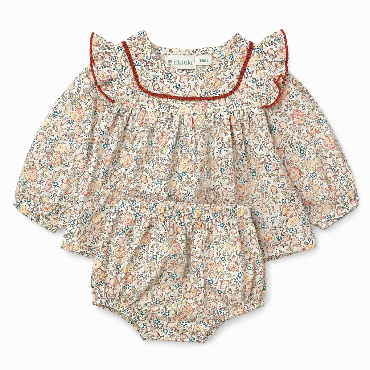 Kate Ivory Floral Romper Set