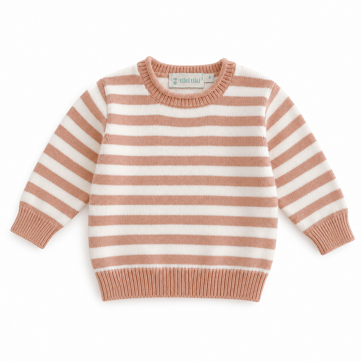 Nate Peach Stripe Sweater