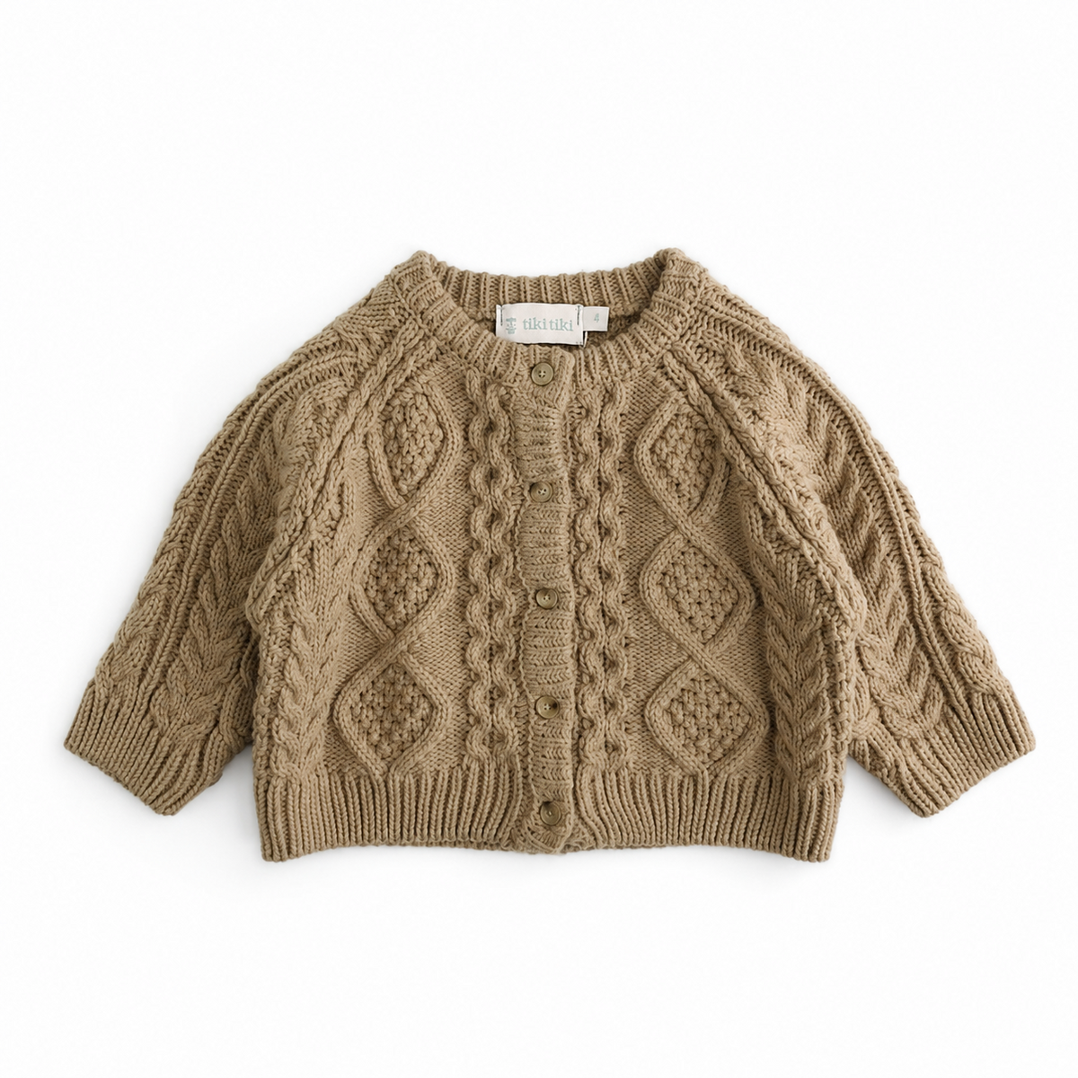 Mateo Camel Knit Cardigan