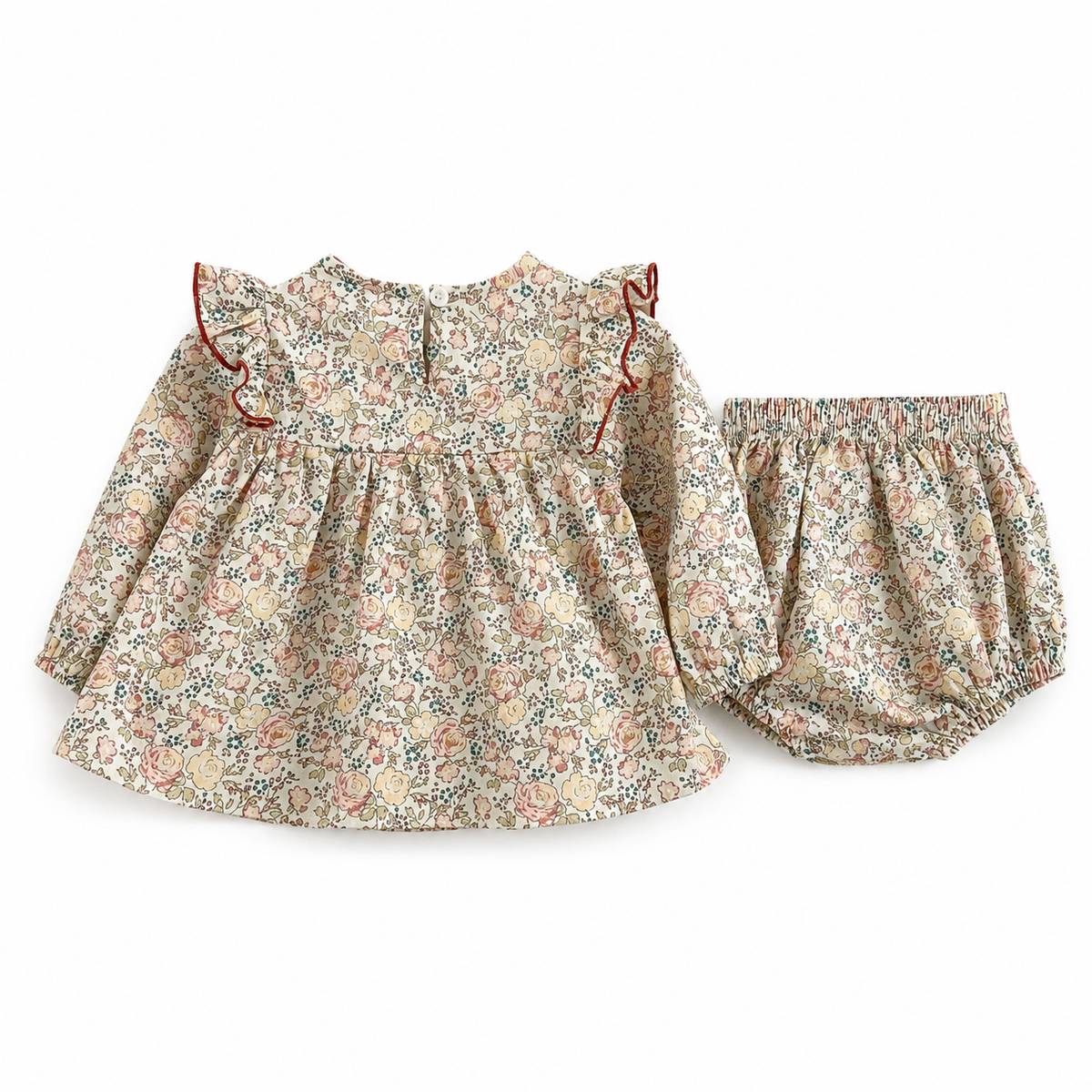 Kate Ivory Floral Romper Set