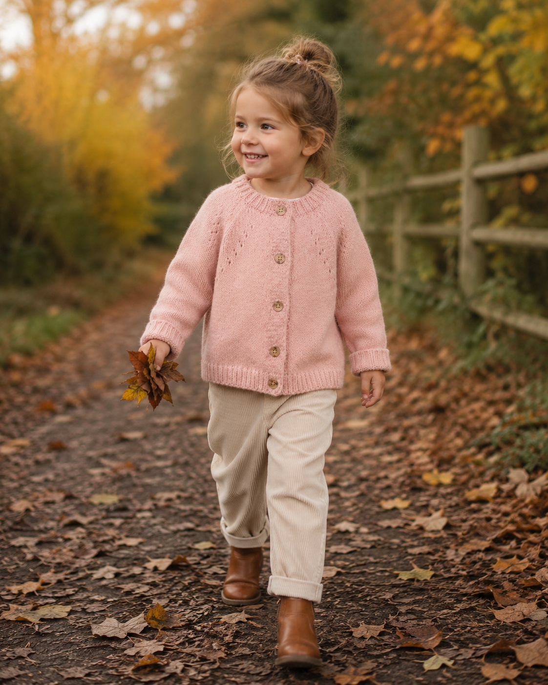 Ava Dusty Blush Cardigan